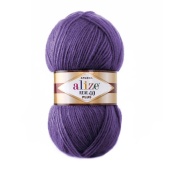 Пряжа ALIZE "Angora real 40 Plus" цвет 206 св.фиолетовый, 60% акрил, 40% шерсть, 225м, 100гр фото на сайте Hobbymir.ru