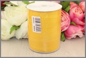Органза однотонная 10мм * 5м, цвет насыщенно-желтый фото в интернет-магазине Hobbymir.ru