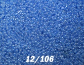 Бисер  круглый 12/0 цвет 106 темно-голубой перламутровый 10 г фото на сайте Hobbymir.ru