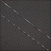 Цепочка с карабином, 45см, мелкое плетение, ювелирная сталь, цв. серебро фото на сайте Hobbymir.ru