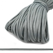 Шнур плетеный 8мм, полиэстер,  цв. 012 серый фото в интернет-магазине Hobbymir.ru