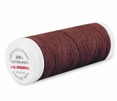 Нитки Aurora Cotton вощеные № 50/3 180-200м, цв. шоколадный арт. 21157 фото в интернет-магазине Hobbymir.ru
