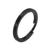 Кольцо для ключей, цвет черный никель, 25мм фото в интернет-магазине Hobbymir.ru