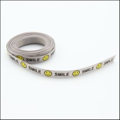 Репсовая лента "SMILE" 10мм *3м,цвет серый фото в интернет-магазине Hobbymir.ru