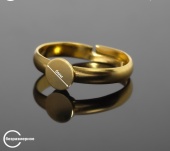Основа для кольца регулируемая с платформой 6мм, цвет золото фото на сайте Hobbymir.ru