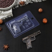 Формочка для мыловарения и шоколада «Пистолет», 10×6×2 см фото на сайте Hobbymir.ru