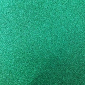 Фоамиран глиттерный клеевой,1 мм, 20см*30см, цвет тем.зеленый фото на сайте Hobbymir.ru