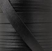 Косая бейка кожзам, 10 мм, 3 м, цвет черный фото в интернет-магазине Hobbymir.ru