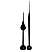 Комплект металлических стрелок, (47/36) цвет черный 719 фото на сайте Hobbymir.ru