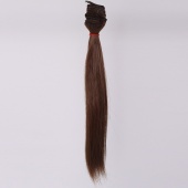 Волосы-тресс для кукол "Прямые" длина волос 25 см, ширина 100 см, цвет русый-10 фото на сайте Hobbymir.ru