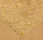 Ацетатный лист с фольгированием «Золотые звезды», 30,5 × 30,5 см фото на сайте Hobbymir.ru