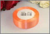 Однотонная атласная лента 25мм * 23м (+-1м) цвет ярко-оранжевый фото в интернет-магазине Hobbymir.ru