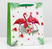 Пакет ламинированный, 26 x 32 x 12 см Фламинго фото на сайте Hobbymir.ru