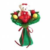 Набор для изготовления букета из игрушек "Мишка с яблоками" Н5   2618286 фото на сайте Hobbymir.ru