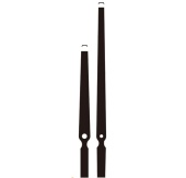 Комплект металлических стрелок, (140/92) цвет черный 606 фото на сайте Hobbymir.ru