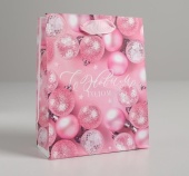 Пакет ламинированный вертикальный «Розовые шарики», S 12 × 15 × 5.5 см    фото на сайте Hobbymir.ru