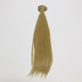 Волосы-тресс для кукол "Прямые" длина волос 25 см, ширина 100 см, цвет русый-7 фото на сайте Hobbymir.ru