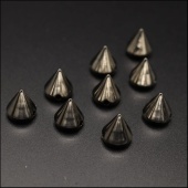 Шипы пришивные, 10 шт, цв. темный никель фото на сайте Hobbymir.ru