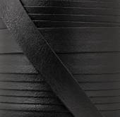 Косая бейка кожзам, 14 мм, 3 м, цвет черный фото в интернет-магазине Hobbymir.ru