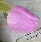 Салфетка для декупажа "Розовый тюльпан" 33*33 см фото на сайте Hobbymir.ru