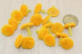 Серединки для цветов,d-1,5см,5шт, цвет желтый фото на сайте Hobbymir.ru