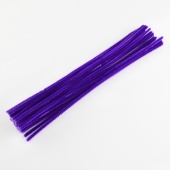 Проволока синельная 3мм*30см, цвет т.фиолетовый фото на сайте Hobbymir.ru