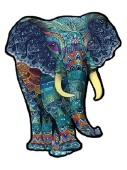 Деревянный пазл "Слон", 21,0х29,7см, арт. PN4020 фото на сайте Hobbymir.ru