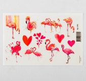 Водорастворимые картинки "Фламинго акварельные"   фото на сайте Hobbymir.ru