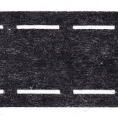 Корсажная лента клеевая, шир.55мм, цв.черный фото в интернет-магазине Hobbymir.ru