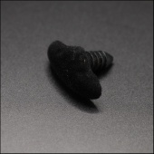 Носик винтовой с заглушкой, ворсистый, 25х10мм, цв. черный фото на сайте Hobbymir.ru