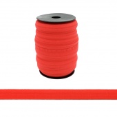 Косая бейка трикотажная 15мм, 5м, цвет красный фото в интернет-магазине Hobbymir.ru