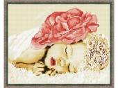 Алмазная мозаика "Спящий цветок", 40Х50 см, арт. EW 10006 фото на сайте Hobbymir.ru