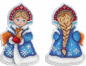 Набор для вышивания ЖАР-ПТИЦА Снегурочка 13*8 см фото на сайте Hobbymir.ru