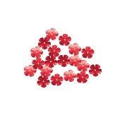 Пайетки цветы 'Астра', d=16мм, 3 красный 10 гр  фото на сайте Hobbymir.ru