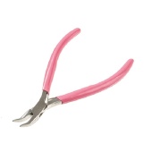 Плоскогубцы изогнутые с розовыми ручками фото на сайте Hobbymir.ru