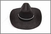 Шляпа ковбойская 15х15,5х6см ,цв. черный фото на сайте Hobbymir.ru