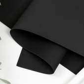 Фоамиран в листах, 1 мм, 50х50 см,цв. черный фото на сайте Hobbymir.ru