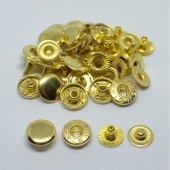 Кнопки ВН12 12,5мм, цв.золото, 10шт фото в интернет-магазине Hobbymir.ru
