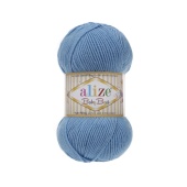 Пряжа Bаby Best цвет 674 голубой , 90% акрил, 10% бамбук 240м, 100гр фото на сайте Hobbymir.ru