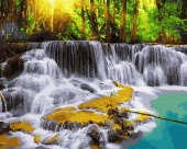 Картина по номерам "Тайский водопад", 40х50, арт.ZX20650		 фото на сайте Hobbymir.ru
