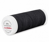 Нитки Aurora Cotton вощеные № 50/3 180-200м, цв. черный арт. 20857 фото в интернет-магазине Hobbymir.ru