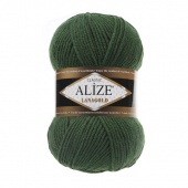 Пряжа ALIZE "Lanagold" цвет 118 темно-зеленый, 51% акрил, 49% шерсть, 240м, 100гр фото на сайте Hobbymir.ru