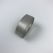 Лента сатин металлик 15мм * 3м, цв. св. серый фото в интернет-магазине Hobbymir.ru