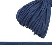Шнур плетеный 8мм, полиэстер,  цв. 030 т.синий фото в интернет-магазине Hobbymir.ru