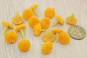 Серединки для цветов,d-1,3см,5шт, цвет желтый фото на сайте Hobbymir.ru